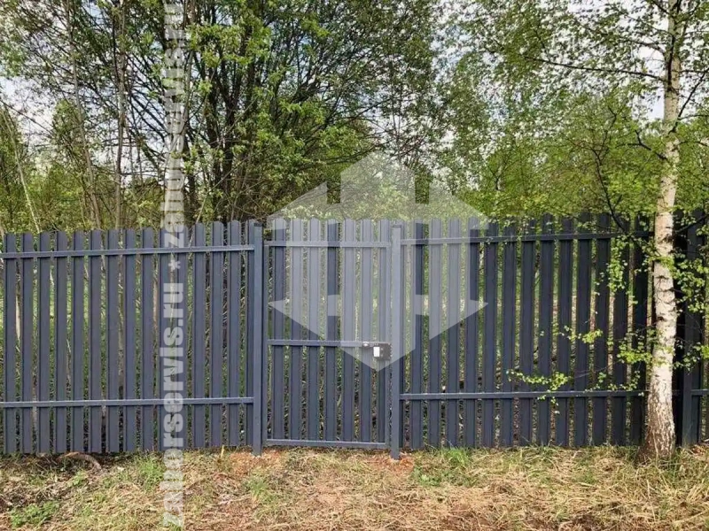 Забор из евроштакетника 84 метра